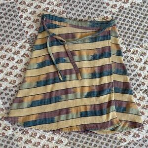 Woven Boho Multicolor Skirt